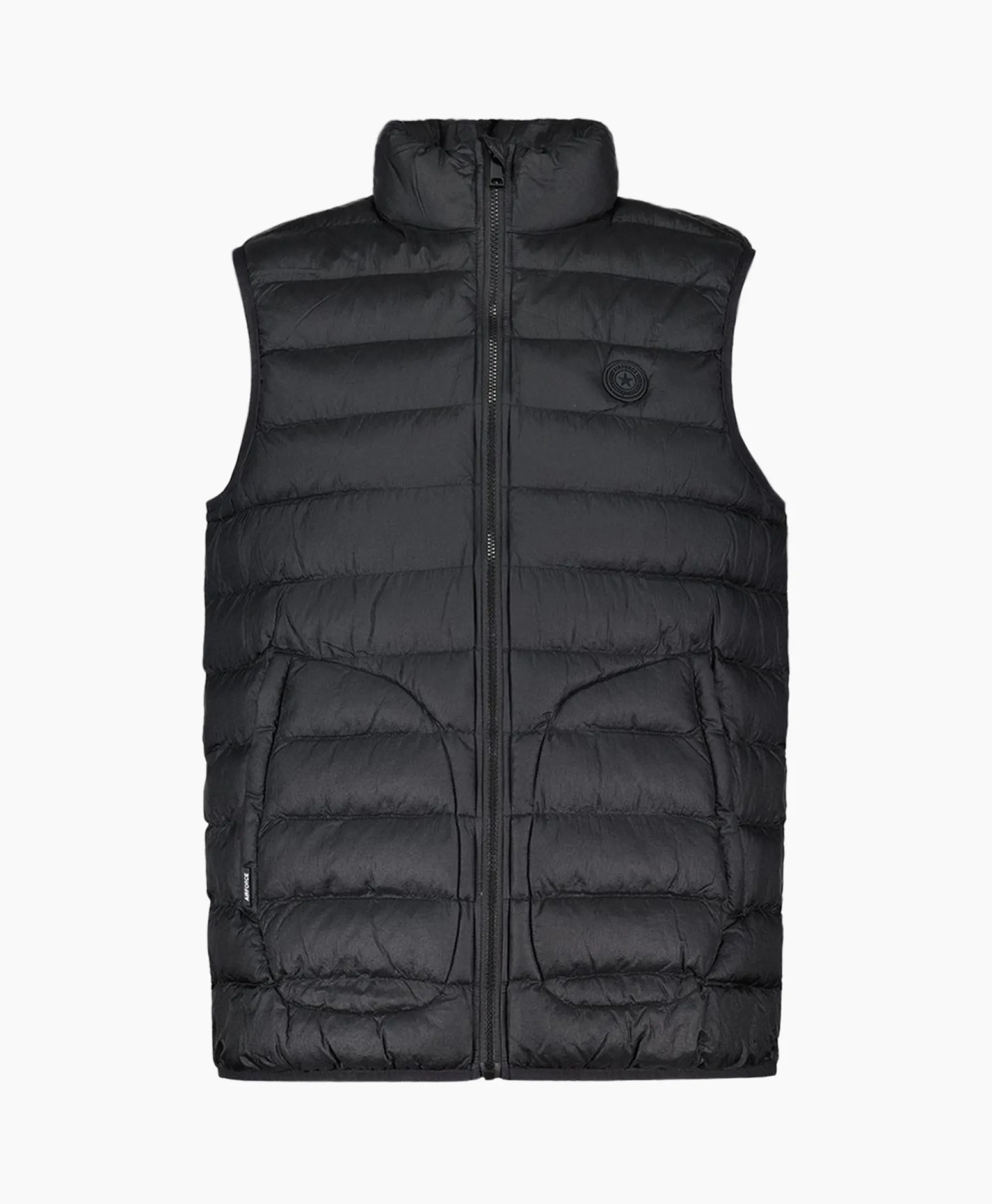 Airforce Bodywarmer Bowy Zwart*Heren Jassen
