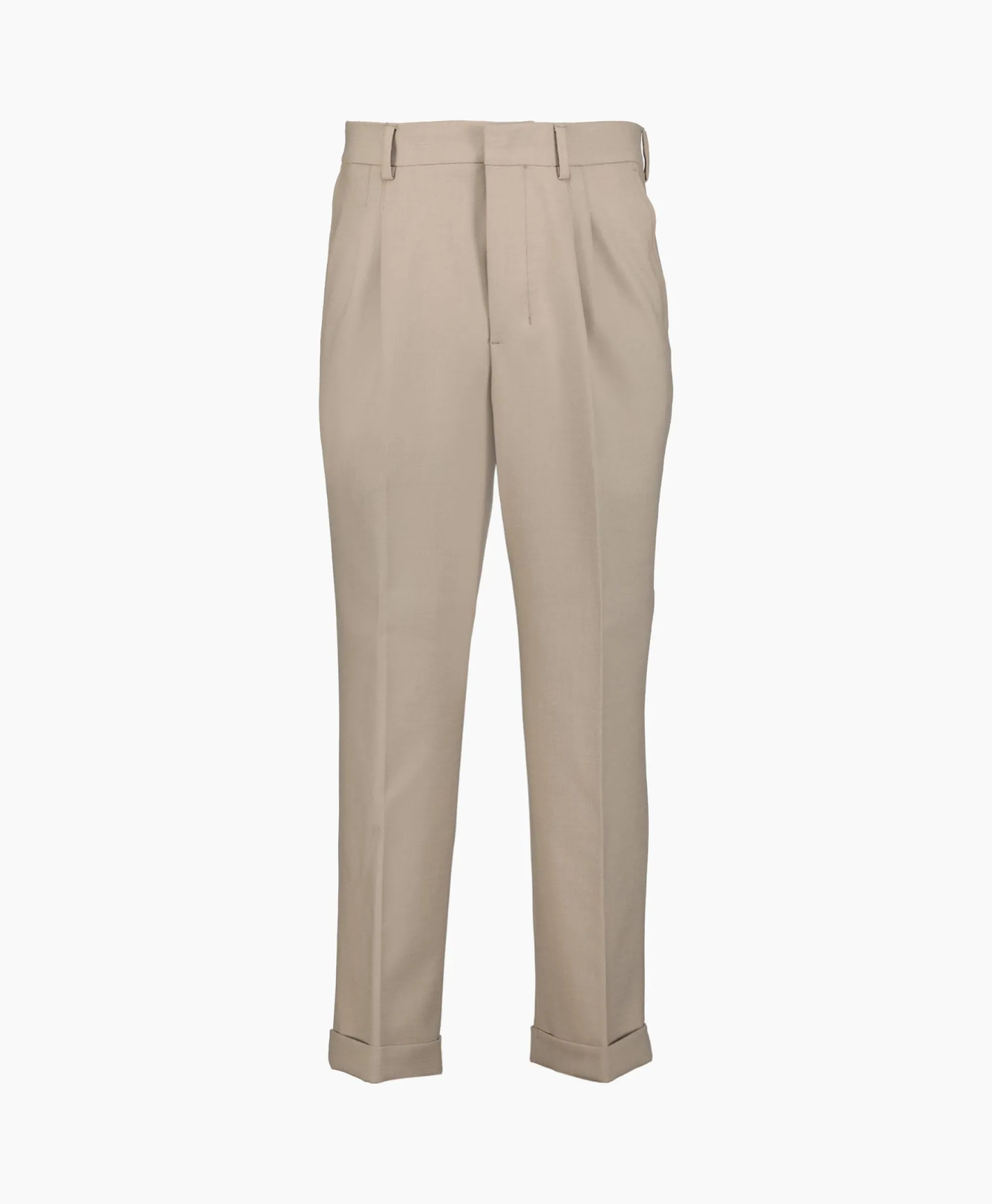 Ami Paris Broek Carott Fit Taupe*Heren Broeken