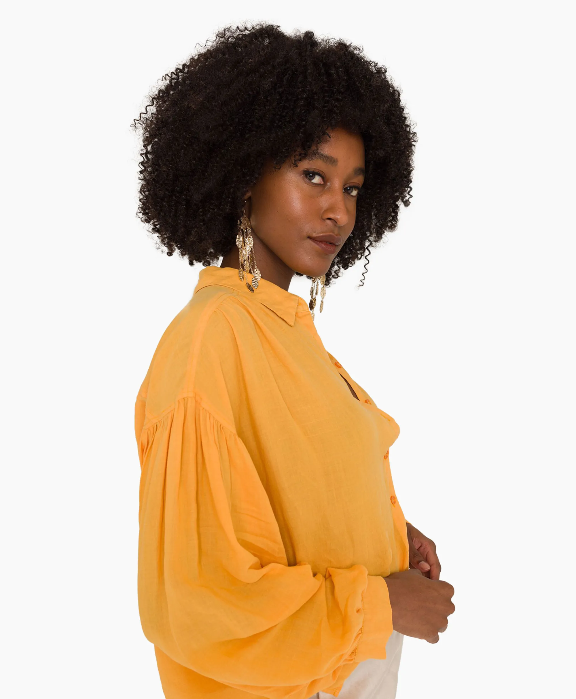 Anna Van Toor Blouse 17A05-03268-1 Oranje*Dames T-Shirts & Tops