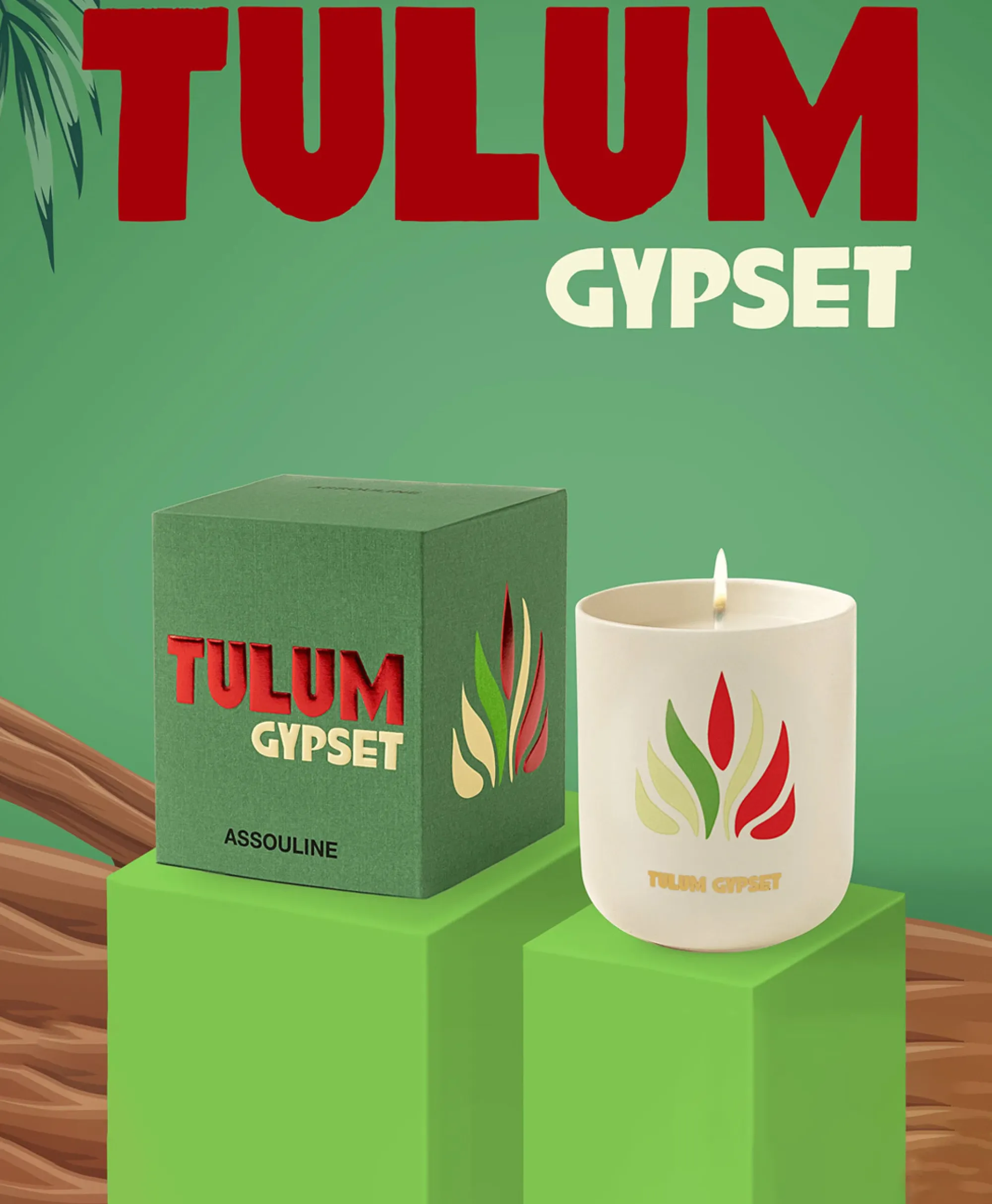 Assouline Kaars Tulum Gypset - Travelfrom Home Candle Diversen*Lifestyle Lifestyle
