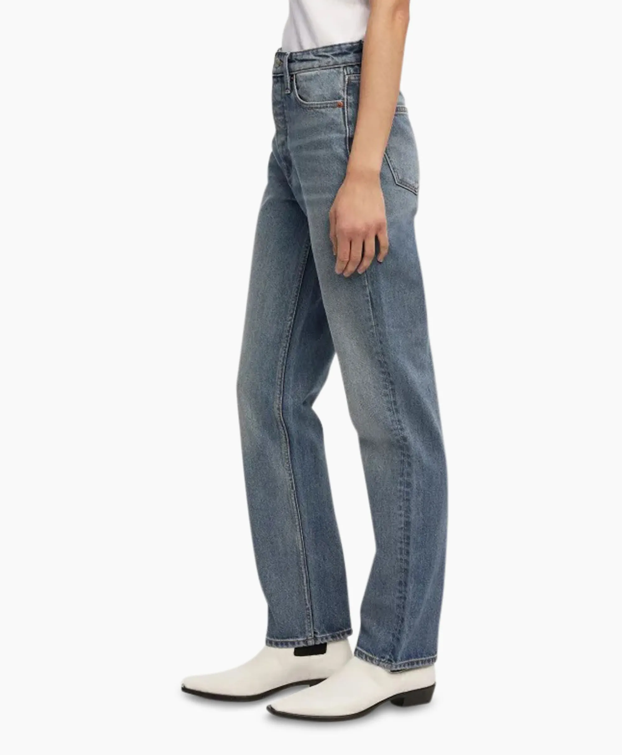 Denham Jeans Suki Ab Off White*Dames Broeken