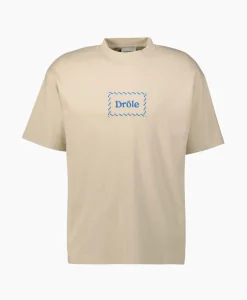 Drole De Monsieur Le T-Shirt Drole Tresse Taupe*Heren T-Shirts