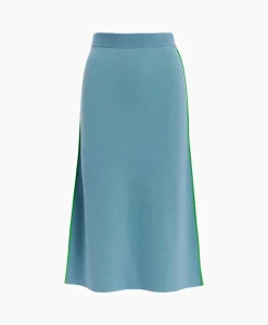 Essentiel Antwerp Midi Rok Folder Blauw*Dames Rokken