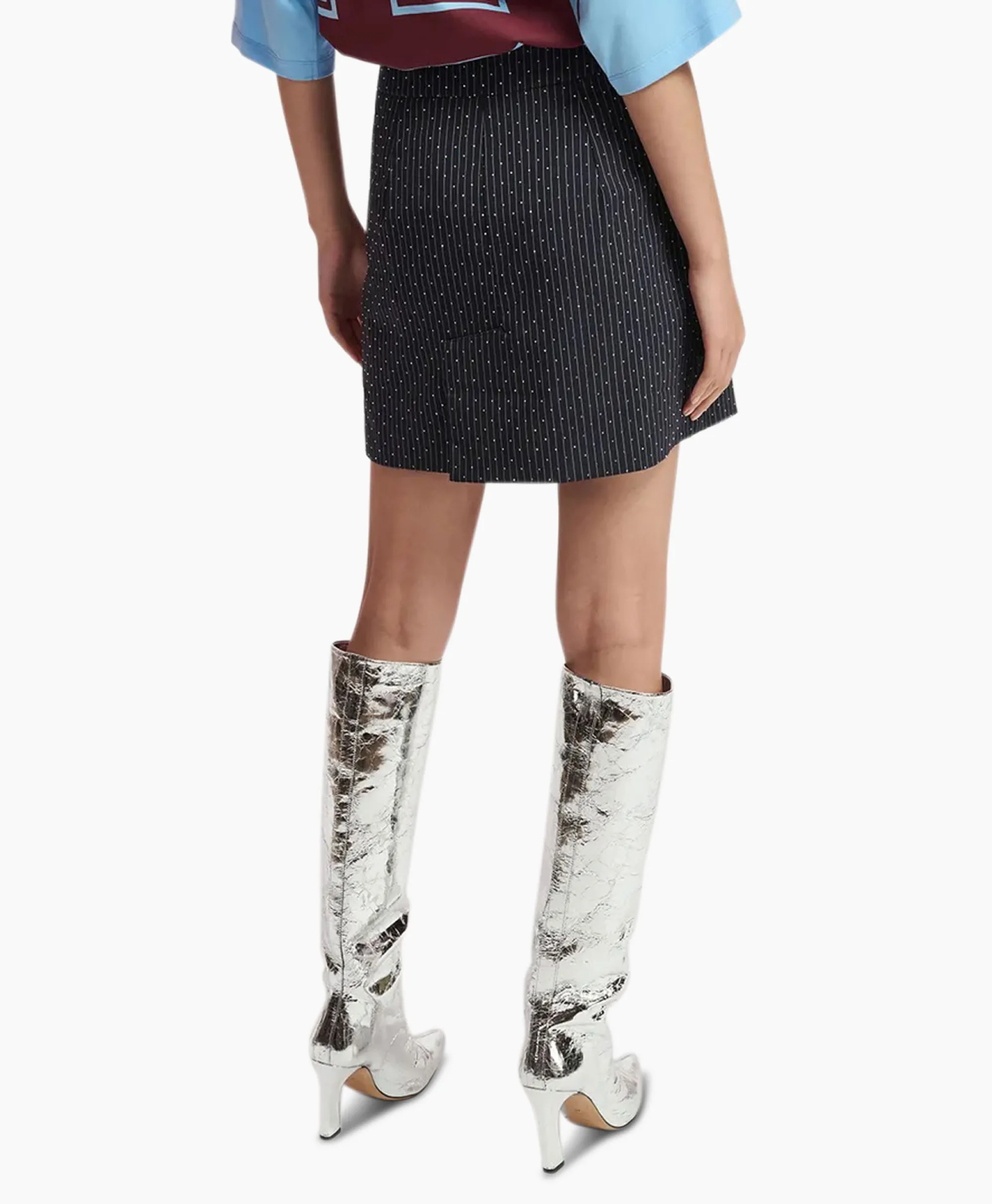 Essentiel Antwerp Minirok Faskia Blauw*Dames Rokken