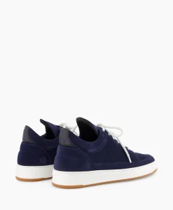 Filling Pieces Sneaker Low Top Suede Donker Blauw*Heren Sneakers
