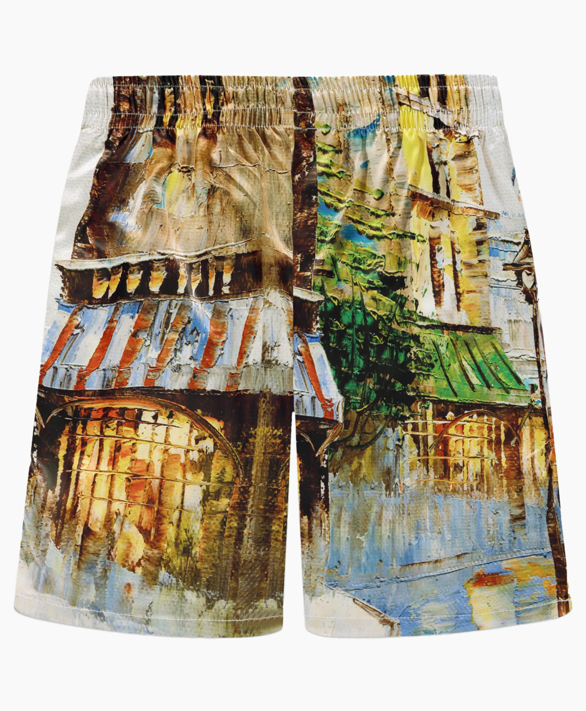 Flâneur Flaneur Korte Broek Short Somewhere In Europe Wit Dessin*Heren Broeken