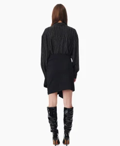 Iro Mink Clea Zwart*Dames Rokken