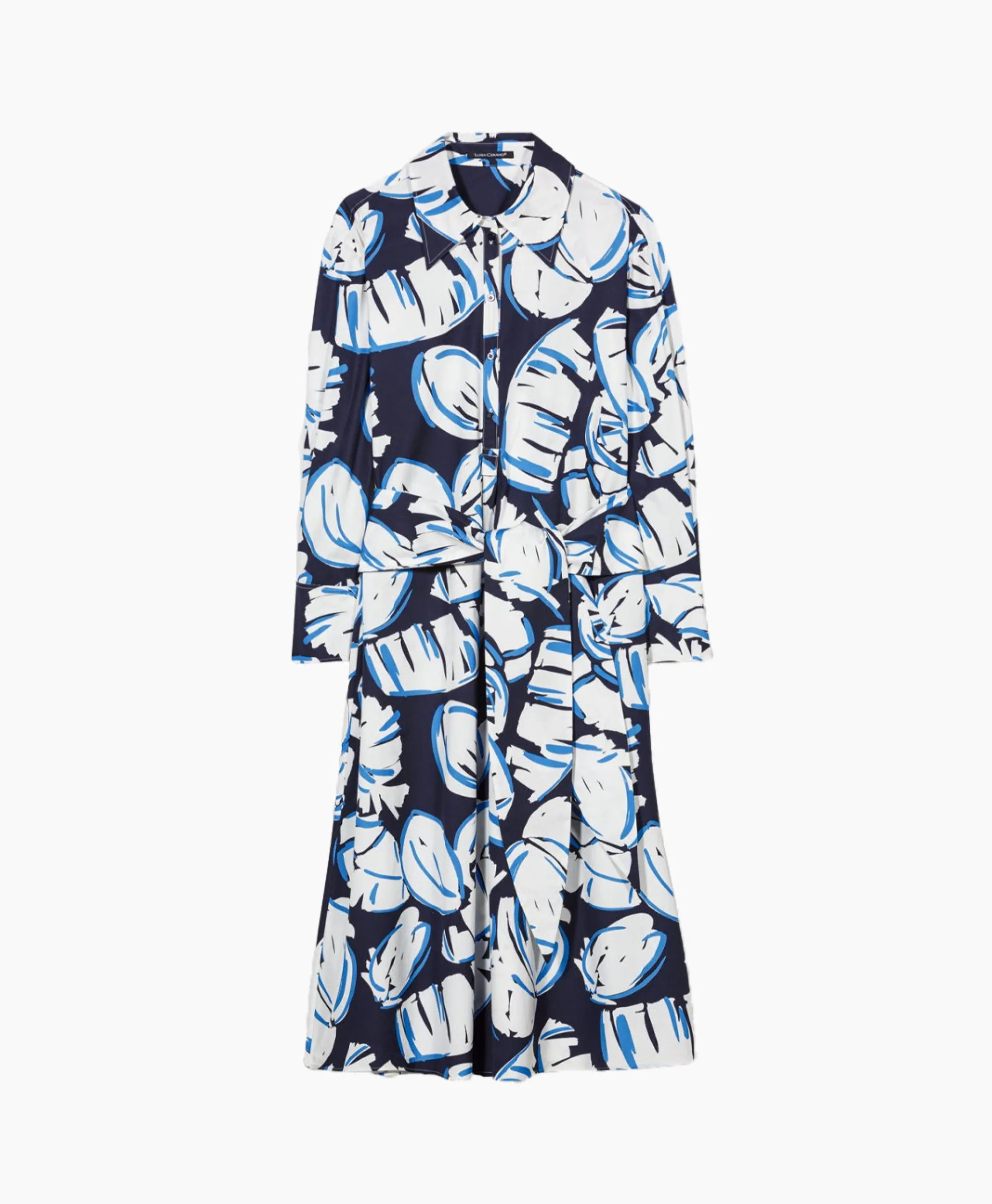 Luisa Cerano Midi Jurk 778366/3473-0 Blauw*Dames Jurken