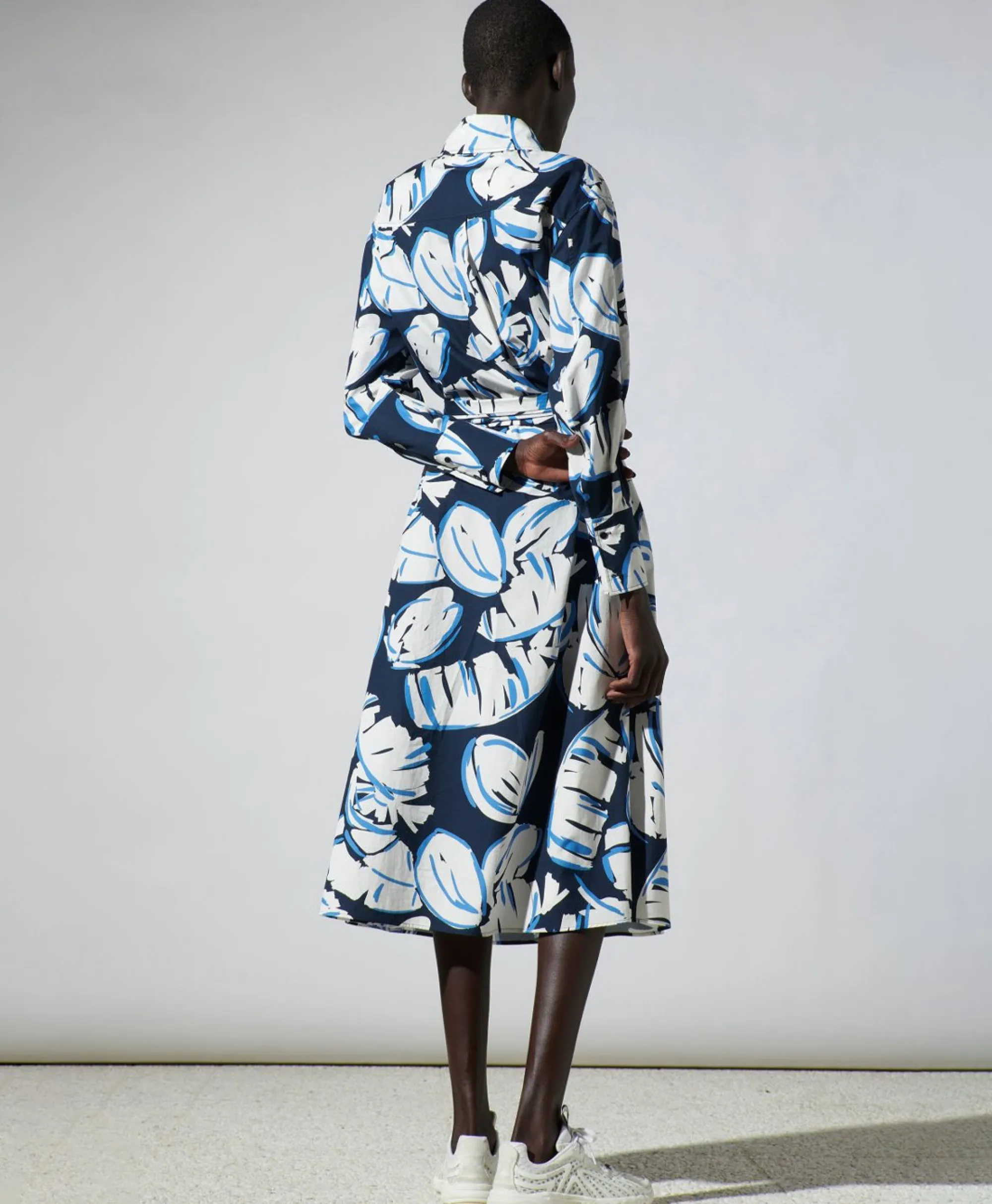 Luisa Cerano Midi Jurk 778366/3473-0 Blauw*Dames Jurken