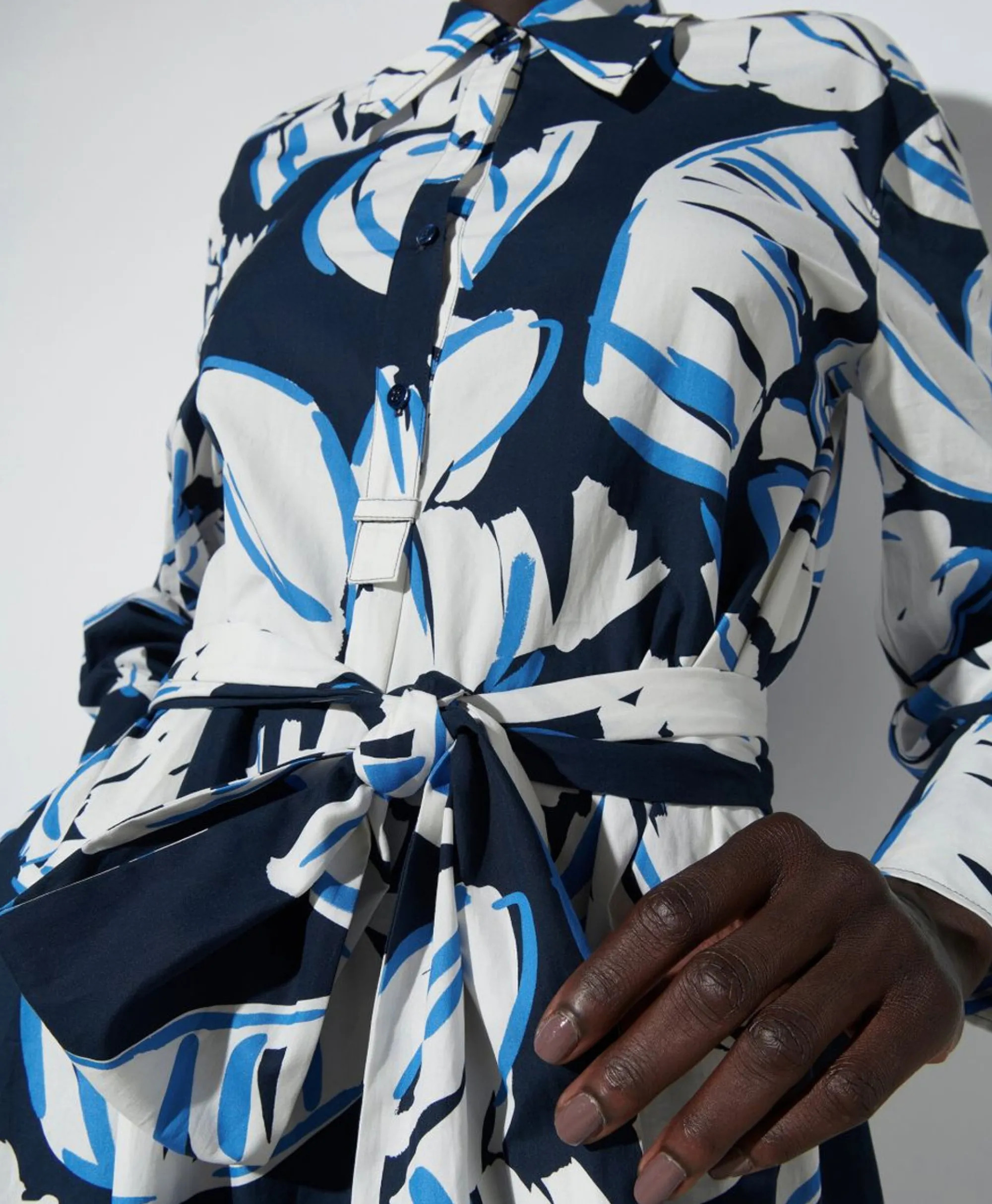 Luisa Cerano Midi Jurk 778366/3473-0 Blauw*Dames Jurken