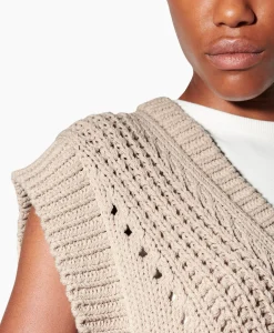 Luisa Cerano Spencer 198404/5323-0 Beige*Dames Truien