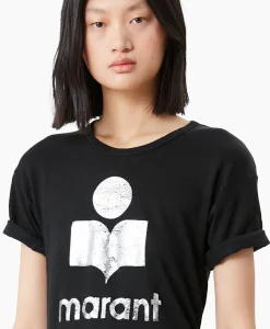 Marant Étoile Marant Etoile T-Shirt Korte Mouw Koldi-Gc Zwart*Dames T-Shirts & Tops