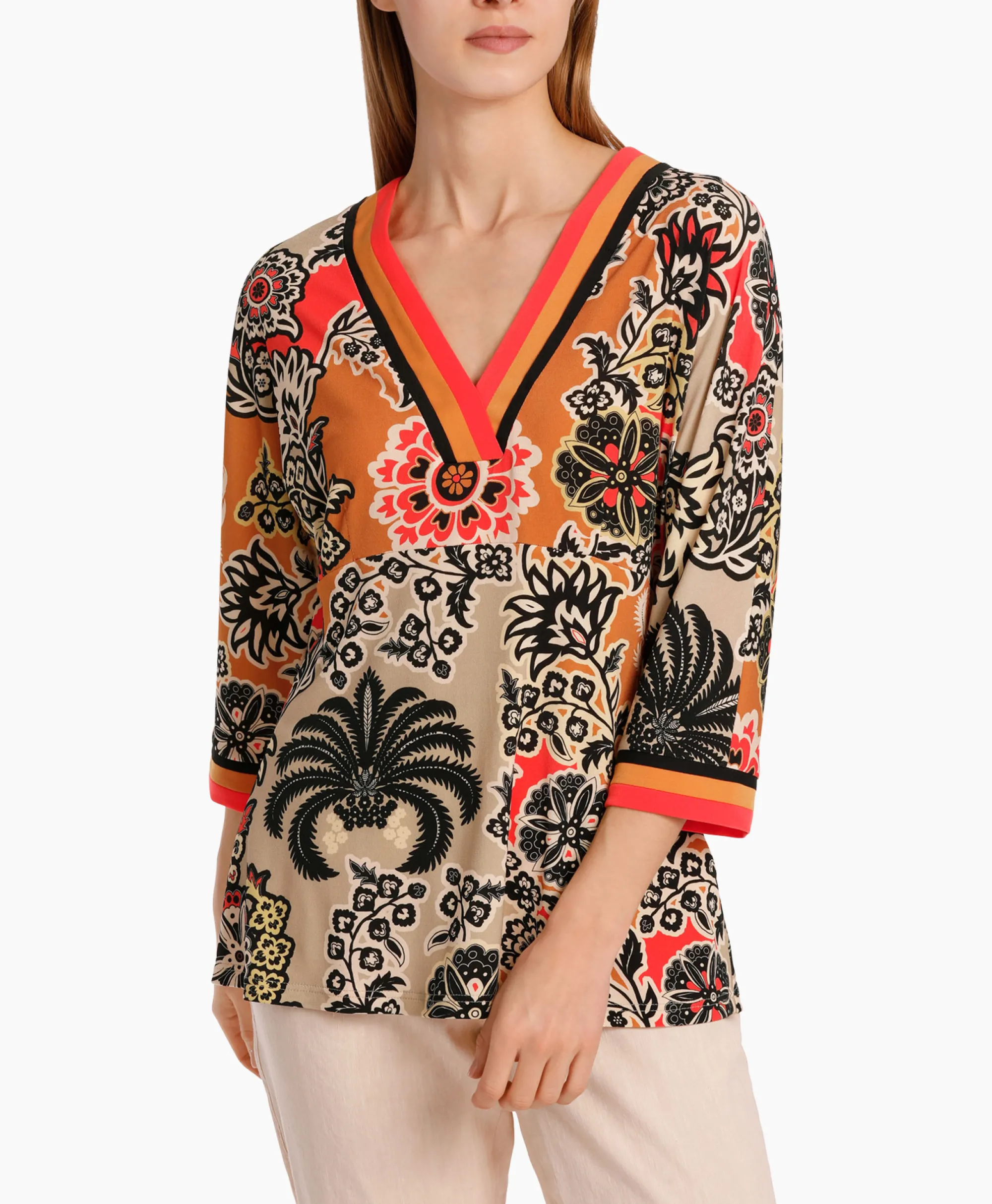 Marccain Collectie Blouse Wc 55.08 J48 Oranje*Dames Blouses