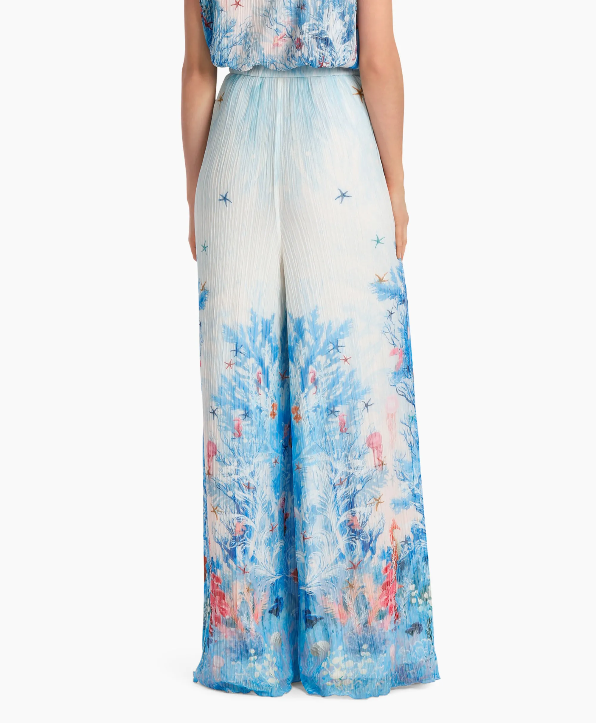 Marccain Collectie Broek Wc 81.58 J83 Aqua*Dames Broeken