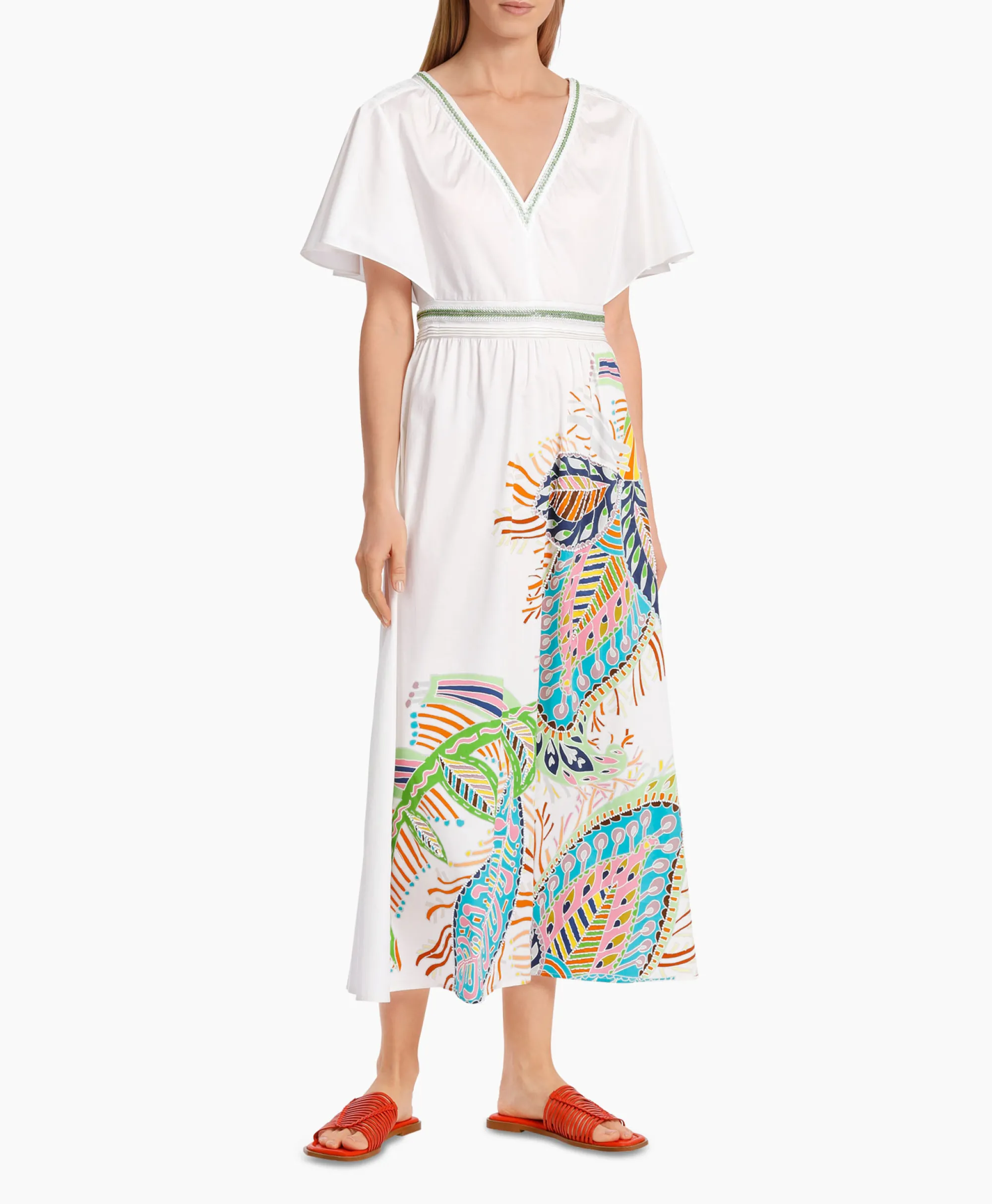 Marccain Collectie Jurk Wc 21.51 W64 Wit*Dames Bruiloftskleding