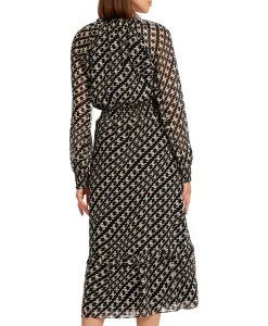 Marccain Collectie Maxi Jurk Uc 21.12 W41 Zwart*Dames Bruiloftskleding