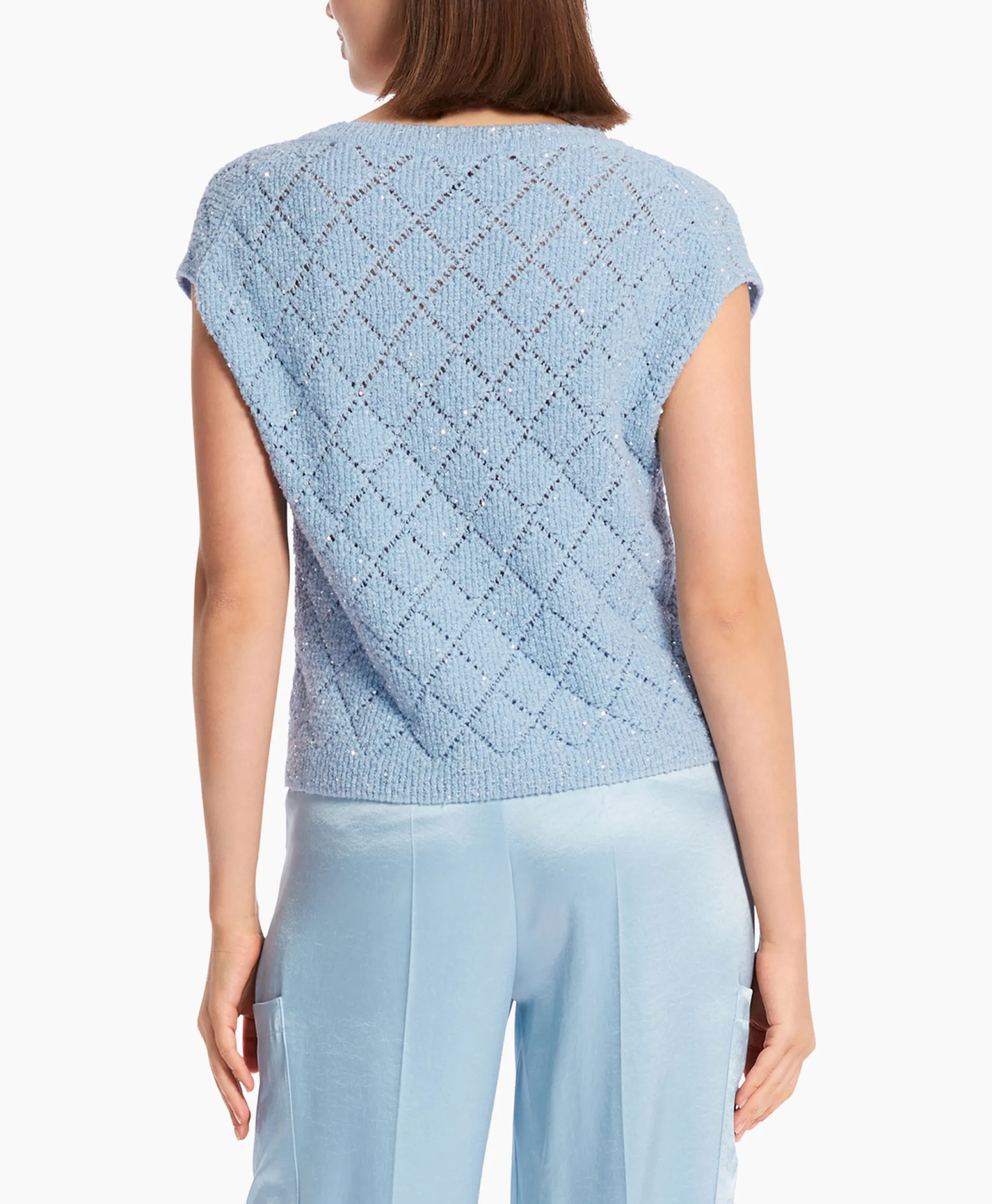 Marccain Collectie Top Wc 42.01 M25 Licht Blauw*Dames T-Shirts & Tops