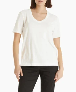 Marccain Collectie T-Shirt Wc 48.34 J54 Off White*Dames T-Shirts & Tops