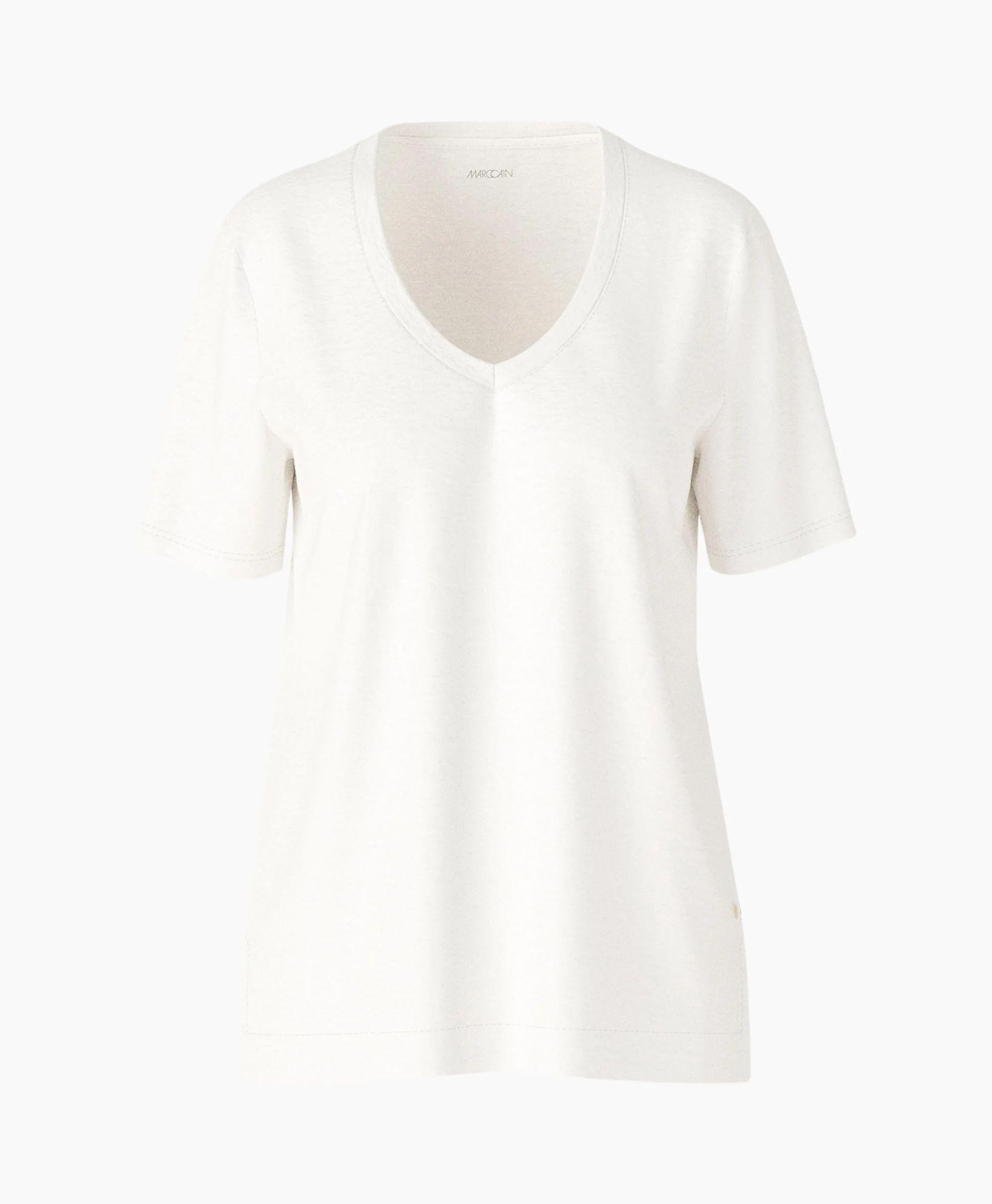Marccain Collectie T-Shirt Wc 48.34 J54 Off White*Dames T-Shirts & Tops