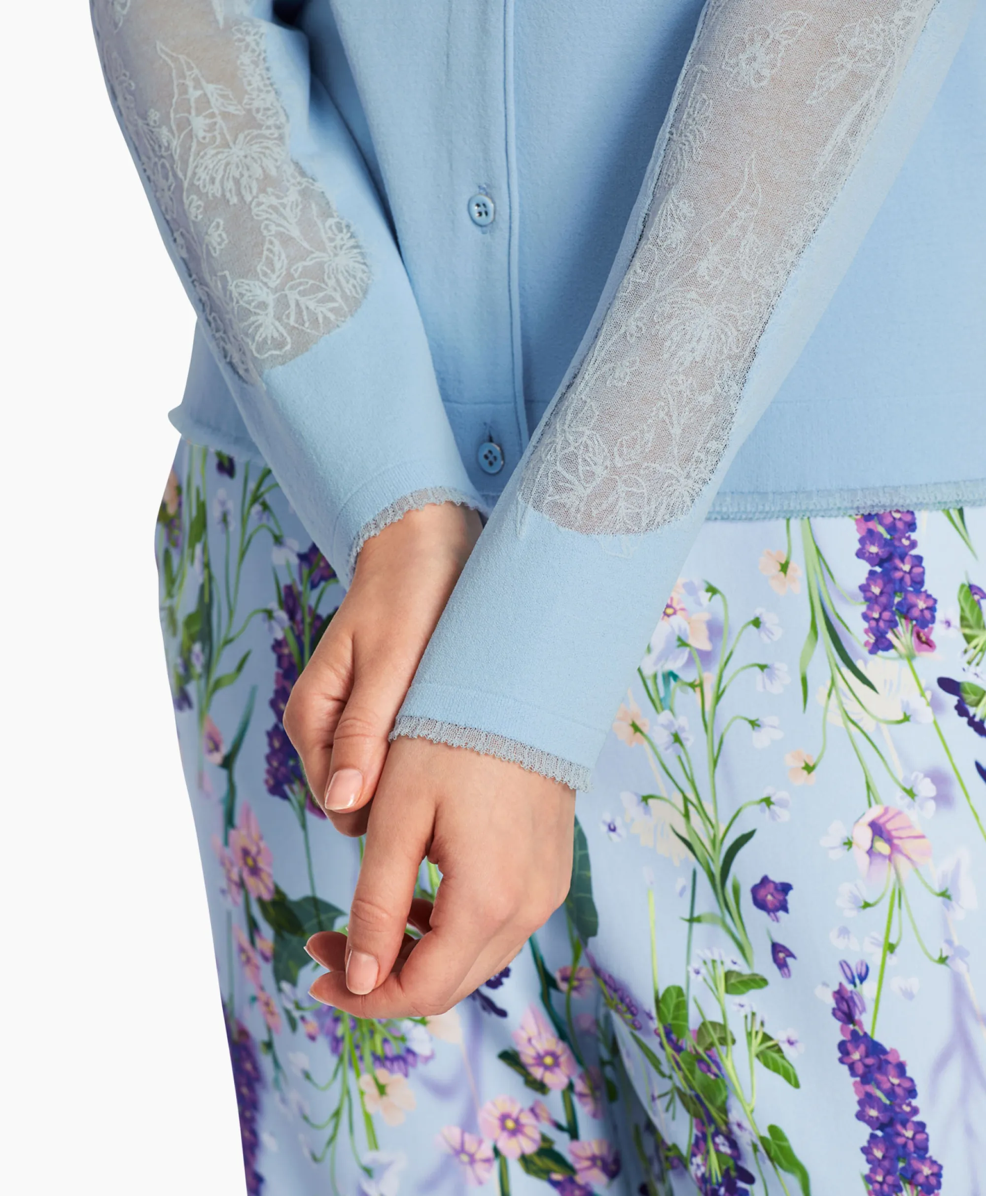 Marccain Collectie Vest Wc 39.13 M27 Licht Blauw*Dames Vesten