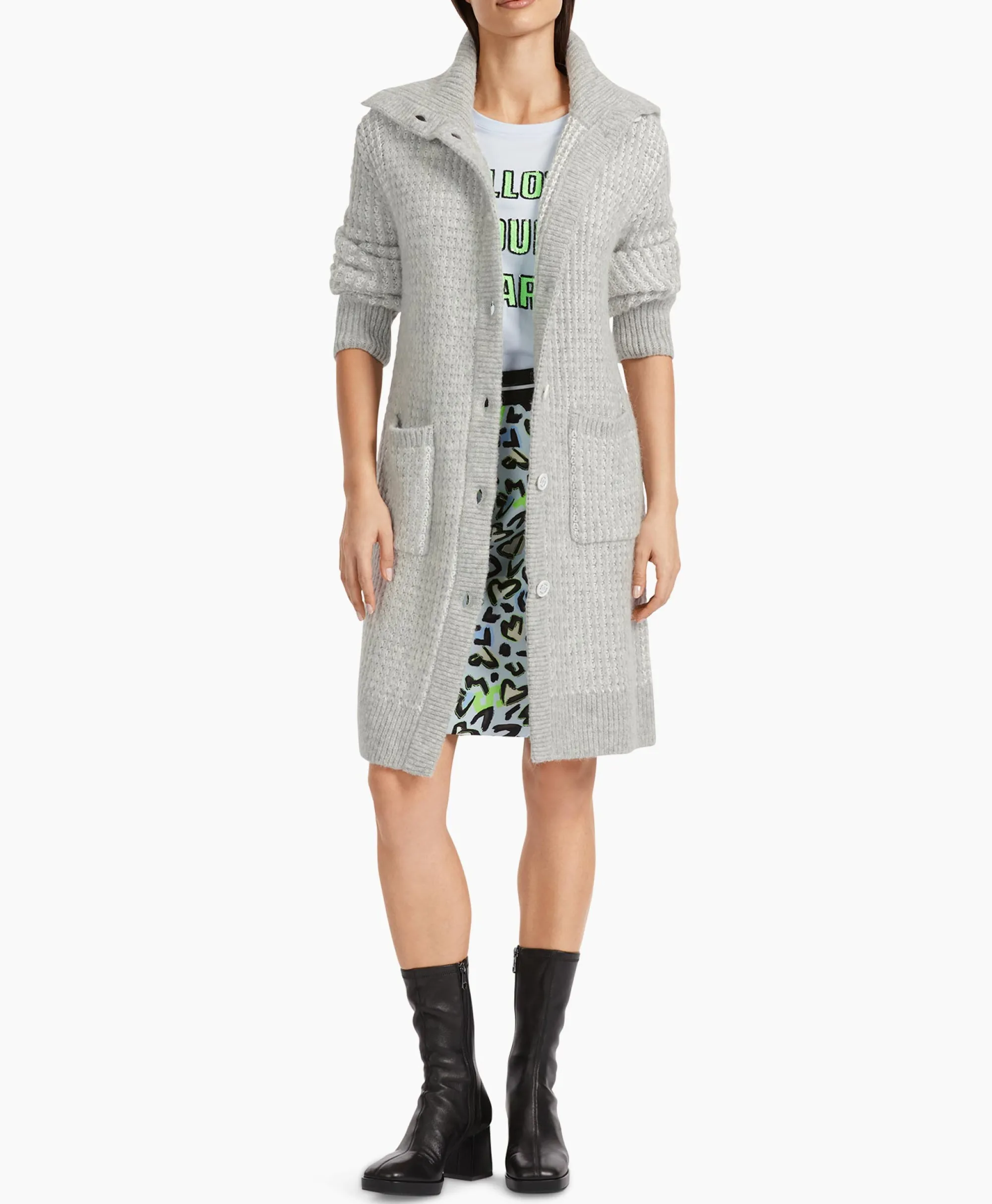 Marccain Sport Coat Vs 11.01 M01 Licht Grijs*Dames Vesten