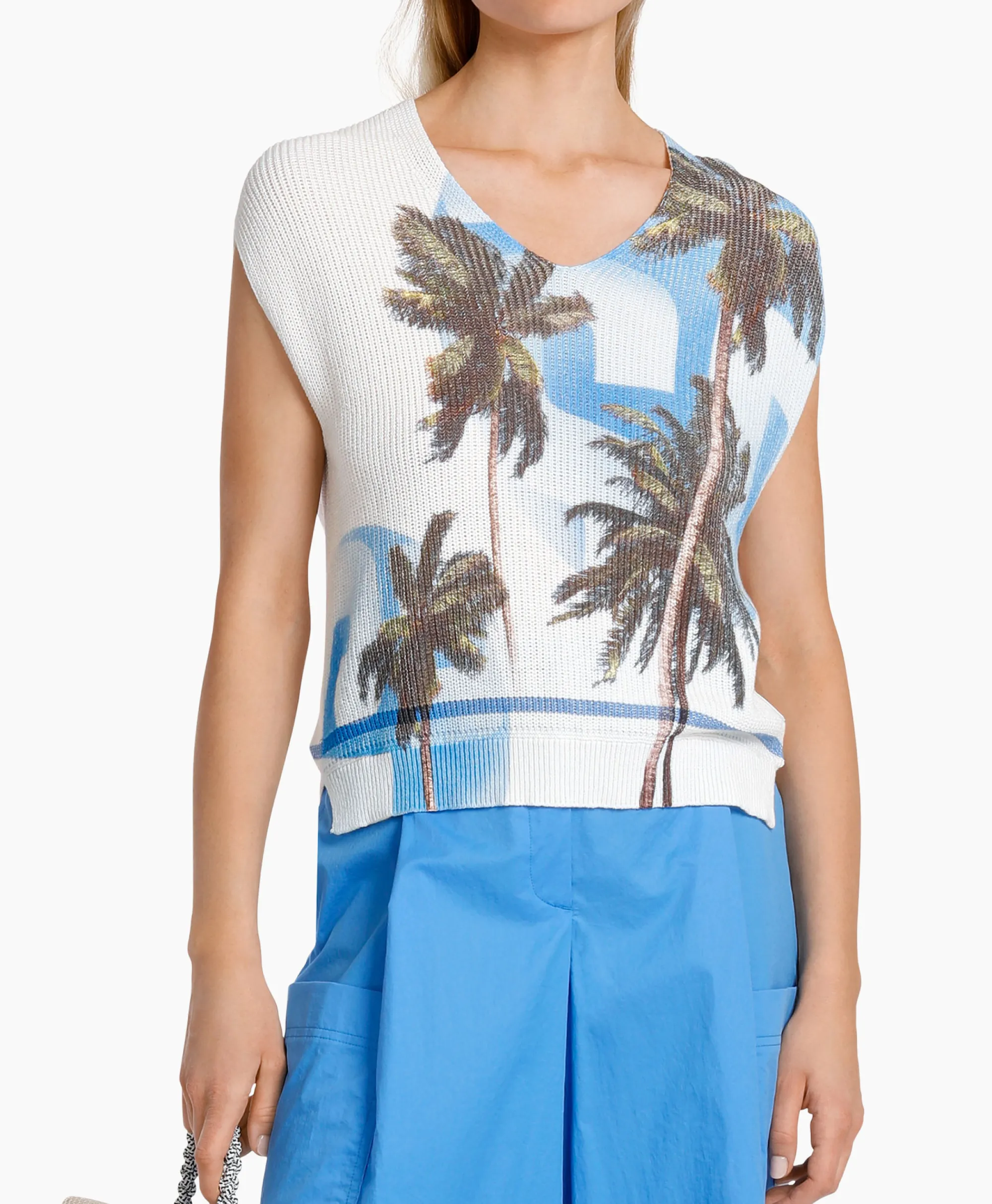 Marccain Sport Top Ws 42.03 M33 Donker Blauw*Dames T-Shirts & Tops