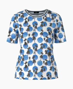 Marccain Sport T-Shirt Ws 48.75 J78 Donker Blauw*Dames T-Shirts & Tops