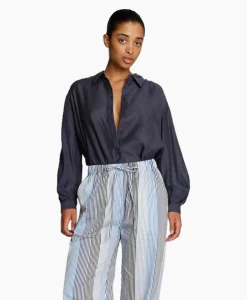 Munthe Blouse Mavender Donker Blauw*Dames Blouses