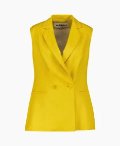 Natan Vest Alois-J3Tkn01 Oker*Dames Vesten