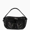 Nunoo Bags Crossbody Tas Helena Rivet Washed Black Zwart*Dames Tassen