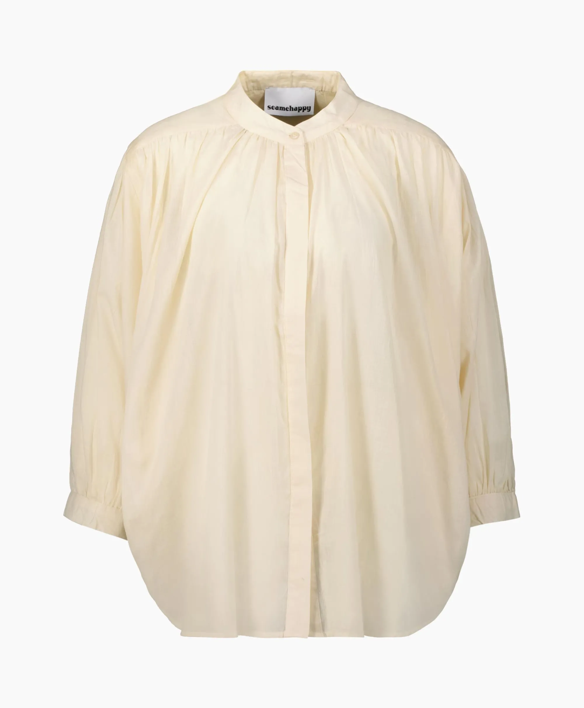 Sea Me Happy Blouse Balloon Beige*Dames Blouses