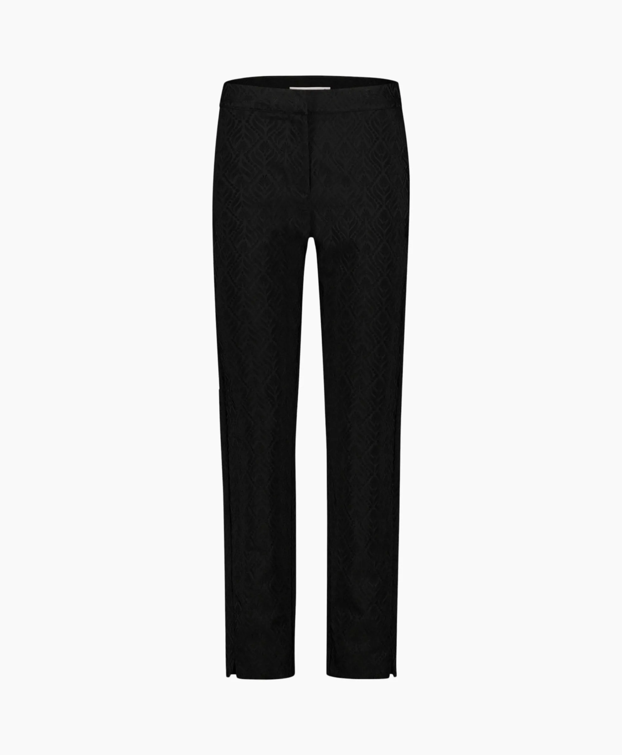 Studio Anneloes Broek Mira Ornament Jacquard Trousers Zwart*Dames Broeken