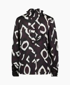 Studio Anneloes Top Izzie Satin Eyes Bruin*Dames T-Shirts & Tops