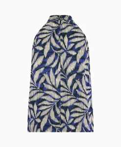 Studio Anneloes Top Sara Satin Big Flower Blauw*Dames T-Shirts & Tops