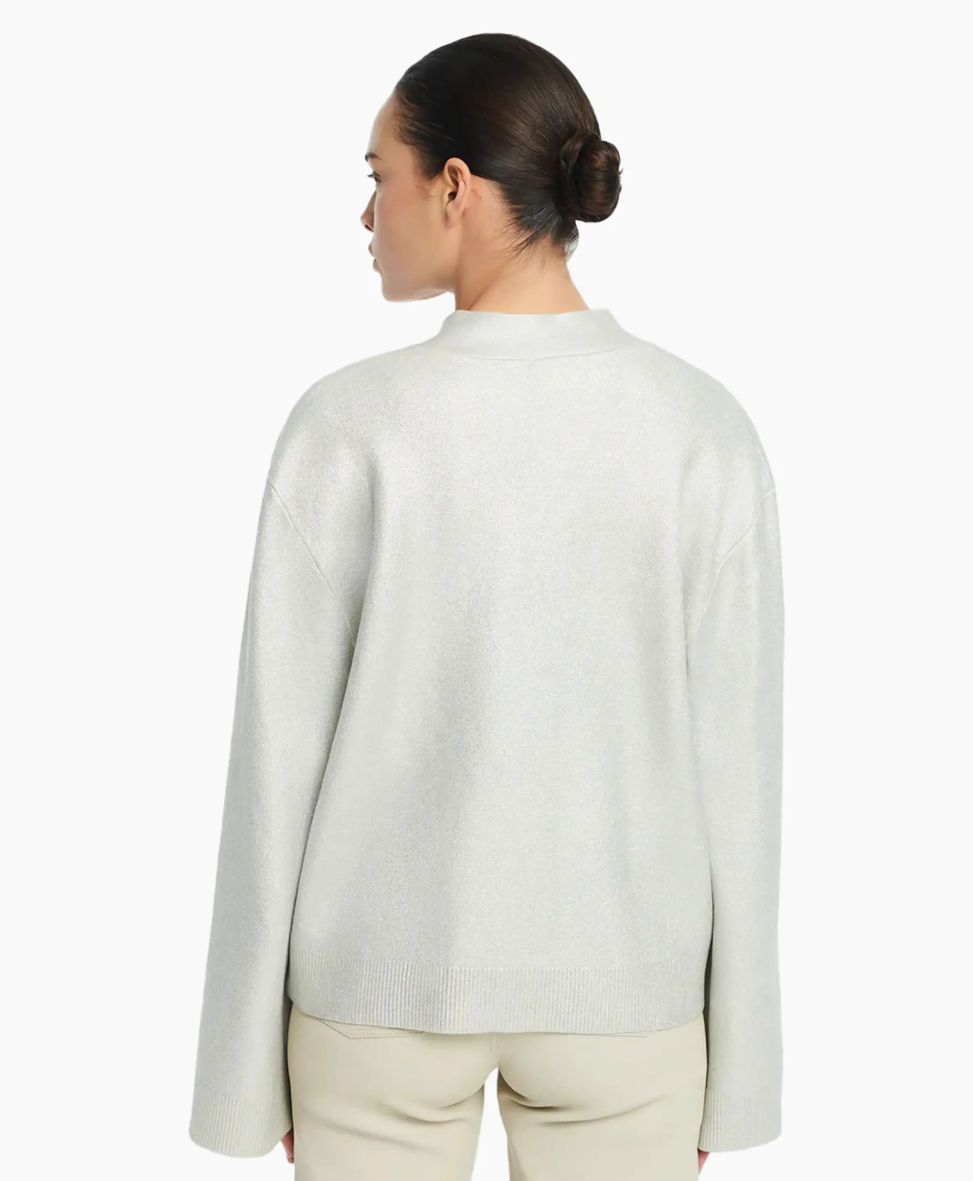 Studioar By Arma Pullover Lolita Metallic Knit Bruin*Dames Truien