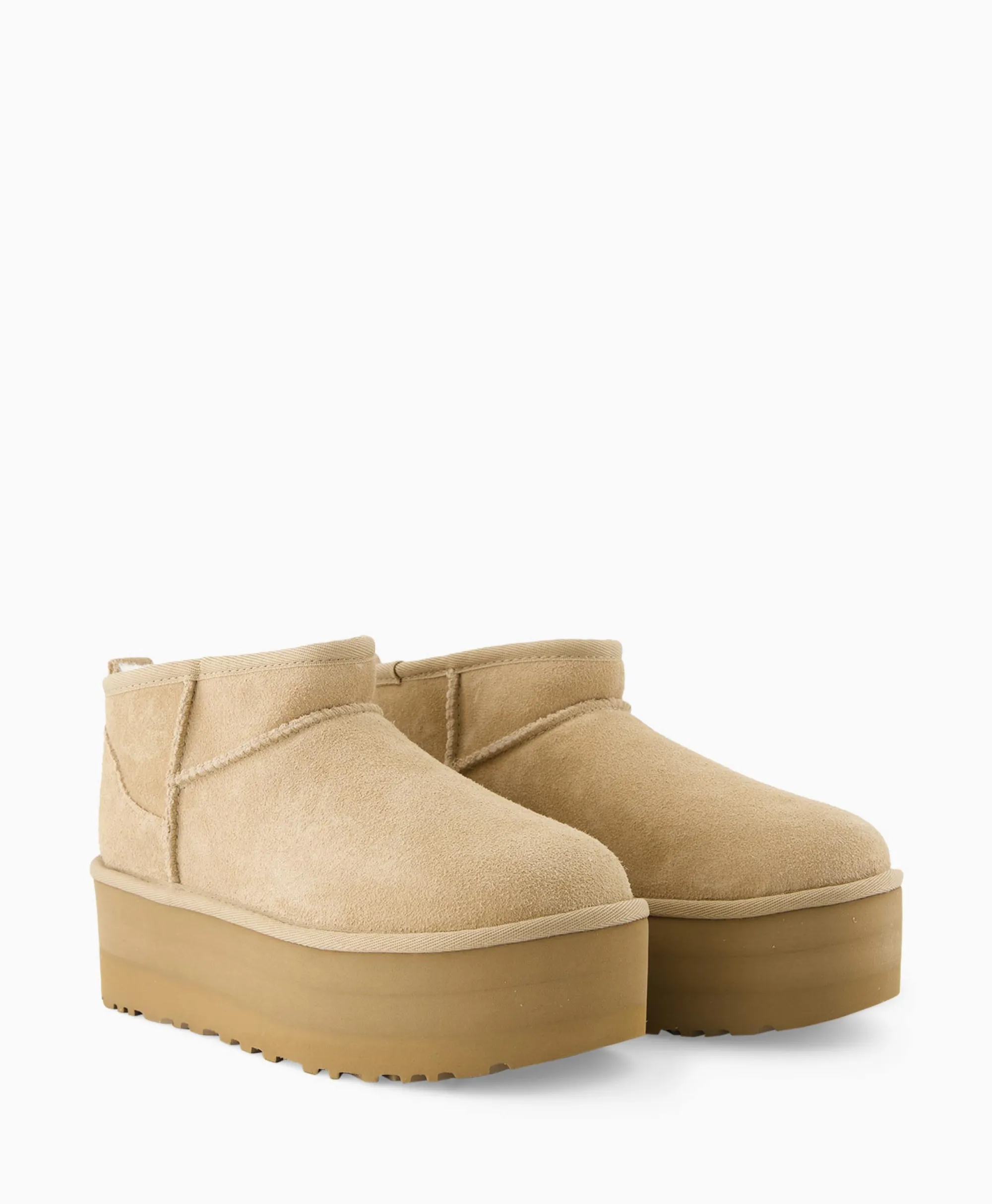 Ugg Enkellaars W Classic Ultra Mini Platform Beige*Dames Laarzen