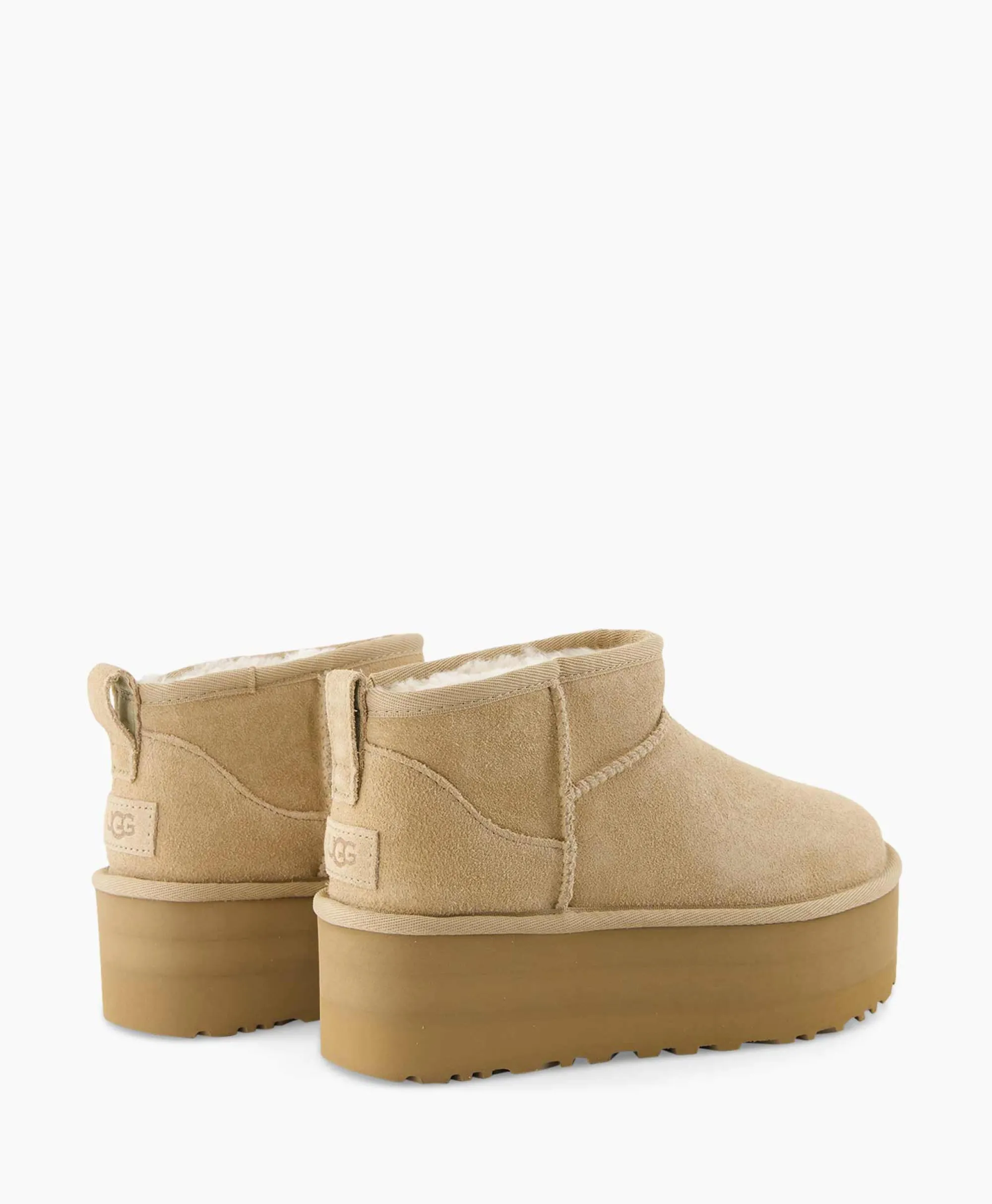 Ugg Enkellaars W Classic Ultra Mini Platform Beige*Dames Laarzen