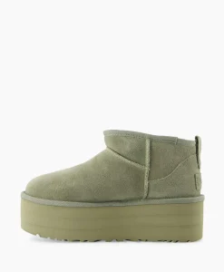 Ugg Enkellaars W Classic Ultra Mini Platform Groen*Dames Laarzen