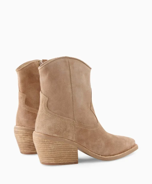 Via Vai Enkellaars Eveline Beige*Dames Laarzen