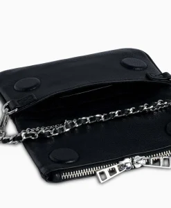 Zadig & Voltaire Zadig & Voltaire Crossbody Tas Rock Nano Plumetis Zwart*Dames Tassen