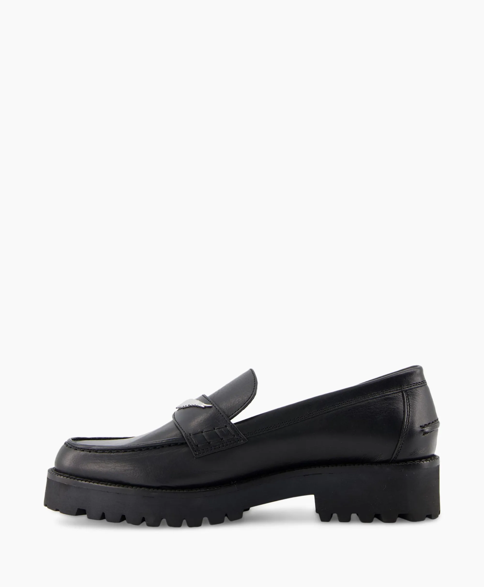 Zadig & Voltaire Zadig & Voltaire Loafer Joecassin Semy Shiny Calfskin Zwart*Dames Instappers