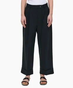 Zenggi Pantalon Tropical Wool Straight Zwart*Dames Broeken